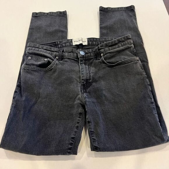 WON HUNDRED Dean A Men’s Jeans Size 33 Waist Black Slim Straight - Picture 1 of 11